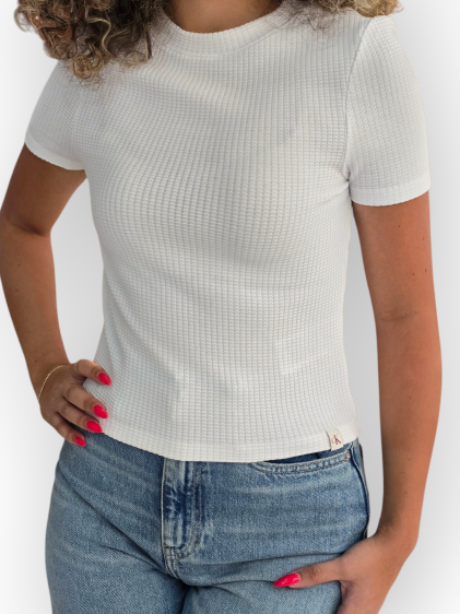 חולצה CALVIN KLEIN WAFFLE SHORT SLEEVE