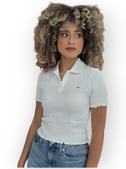 חולצה TOMMY HILFIGER SLIM SMOCK POLO