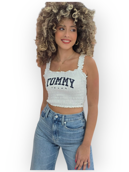חולצה TOMMY HILFIGER SMOCK BRALETTE