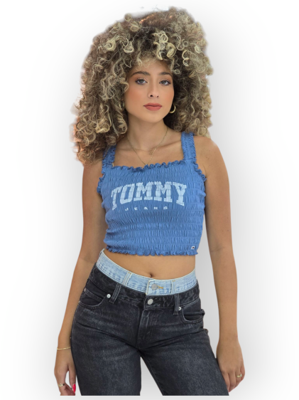 חולצה TOMMY HILFIGER SMOCK BRALETTE