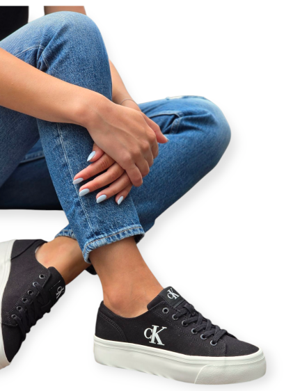נעלי CALVIN KLEIN FLATFORM LOW CV