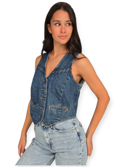 ווסט גינס LEVIS BRAIDED VEST