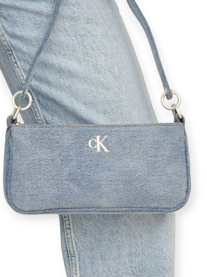 תיק CALVIN KLEIN DENIM SHOULDER POUCH