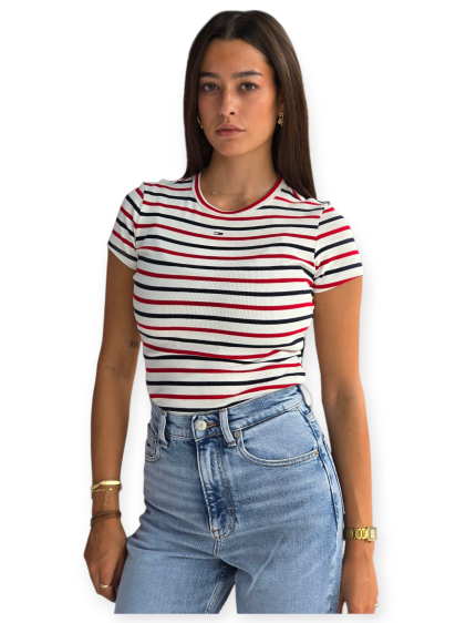 חולצה TOMMY HILFIGER SLIM RIB SS