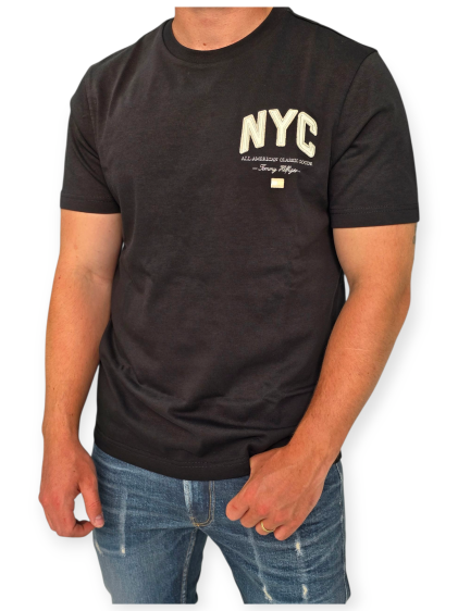 חולצה TOMMY HILFIGER SCRIPT NYC TEE