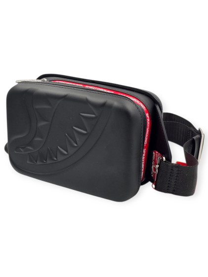 תיק  SPRAYGROUND PRINTED ZIP SHARK EMBOSSED SLING