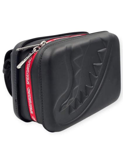 תיק  SPRAYGROUND PRINTED ZIP SHARK EMBOSSED SLING