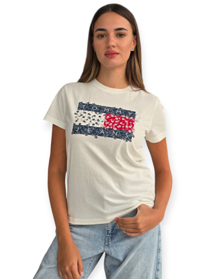 חולצה TOMMY HILFIGER FLORAL FLAG  TEE