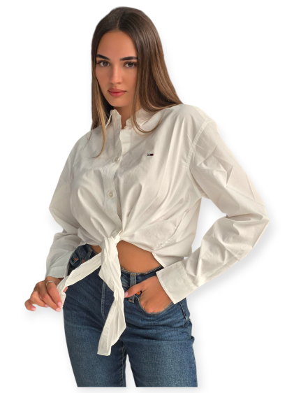 חולצה TOMMY HILFIGER TJW LS TIE FRONT SHIRT