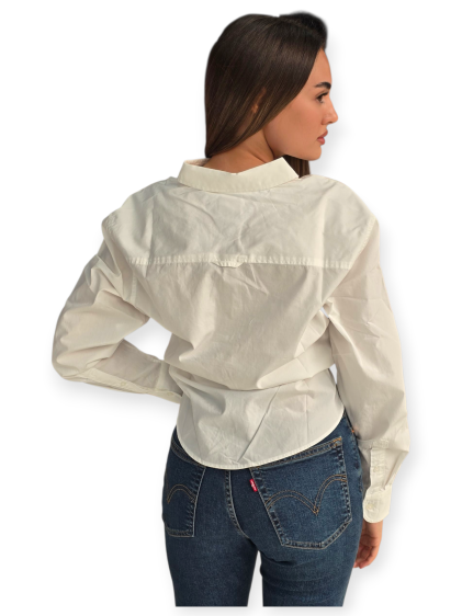 חולצה TOMMY HILFIGER TJW LS TIE FRONT SHIRT