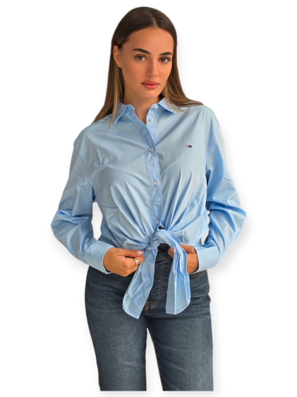 חולצה TOMMY HILFIGER TJW LS TIE FRONT SHIRT