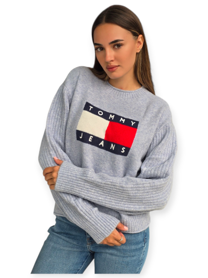 חולצה TOMMY HILFIGER MELANGE FLAG SWEATHER