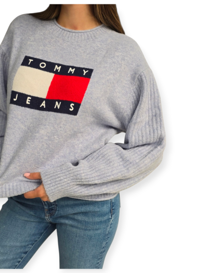 חולצה TOMMY HILFIGER MELANGE FLAG SWEATHER