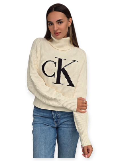 חולצה CALVIN KLEIN LOOSE SWEATER CONTRA