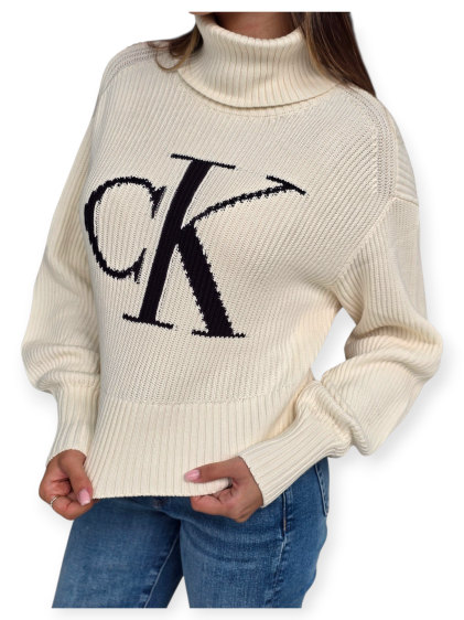 חולצה CALVIN KLEIN LOOSE SWEATER CONTRA