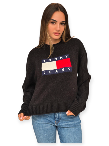 חולצה TOMMY HILFIGER MELANGE FLAG SWEATHER