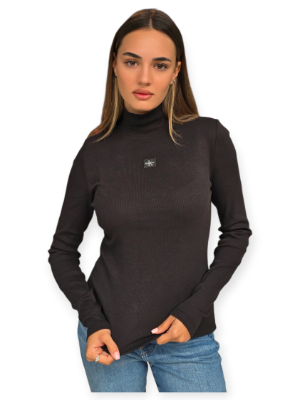 חולצה CALVIN KLEIN WOVEN LABEL TURTLENECK