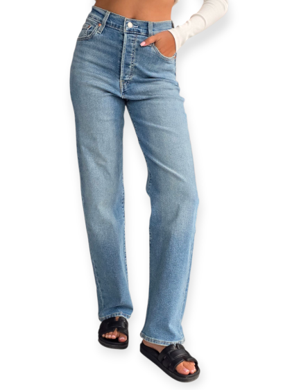 גינס LEVIS RIBCAGE STRAIGHT ANKLE