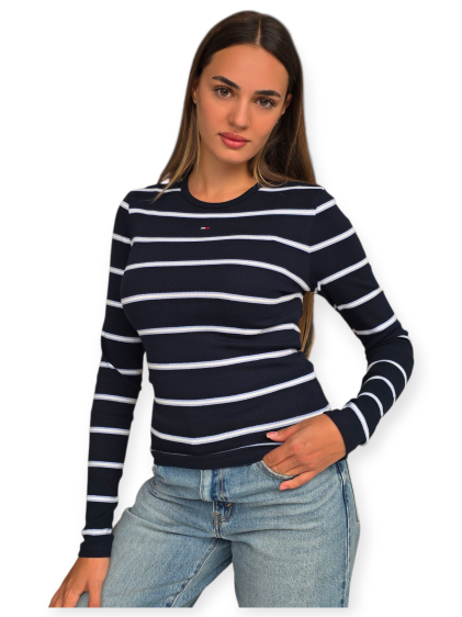 חולצה TOMMY HILFIGER SLIM ESSENTIAL RIB