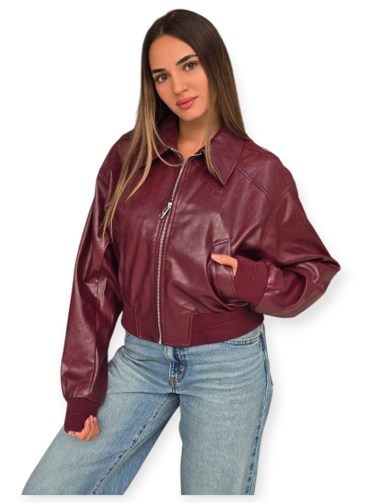 מעיל CALVIN KLEIN CRINKLE JACKET FAUX LEATHER