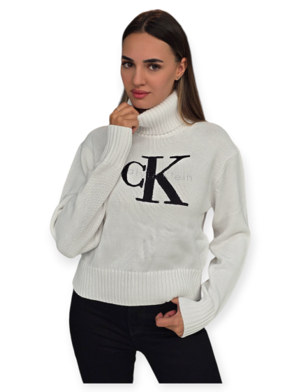 חולצה CALVIN KLEIN CHENILLE MONOLOGO SWEATER