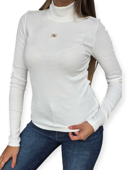 חולצה CALVIN KLEIN WOVEN LABEL TURTLENECK