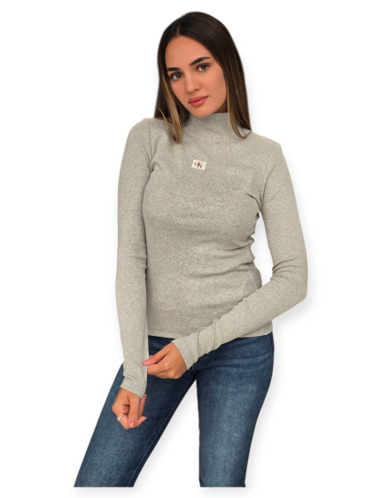 חולצה CALVIN KLEIN WOVEN LABEL TURTLENECK
