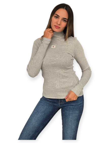 חולצה CALVIN KLEIN WOVEN LABEL TURTLENECK
