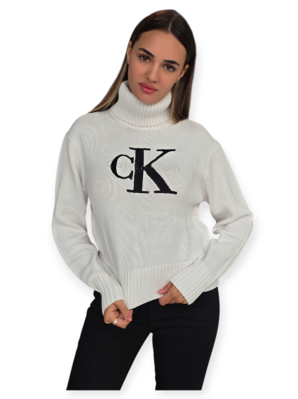 חולצה CALVIN KLEIN CHENILLE MONOLOGO SWEATER