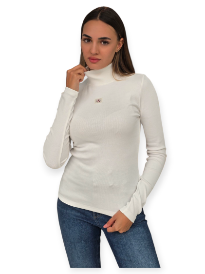 חולצה CALVIN KLEIN WOVEN LABEL TURTLENECK