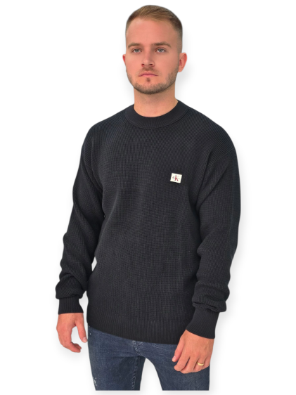 חולצה CALVIN KLEIN LS COTTON WAFFLE SWTR