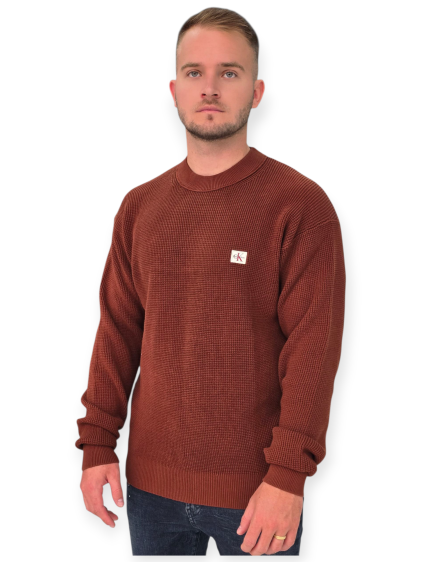 חולצה CALVIN KLEIN LS COTTON WAFFLE SWTR