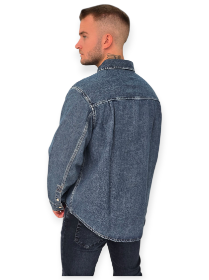 חולצה CALVIN KLEIN HARBOUR BLUE OVERSHIRT