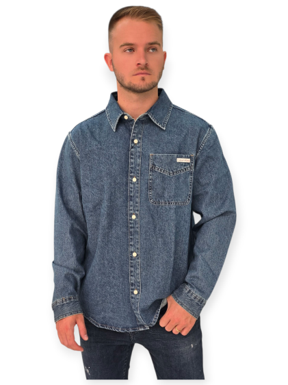 חולצה CALVIN KLEIN HARBOUR BLUE OVERSHIRT