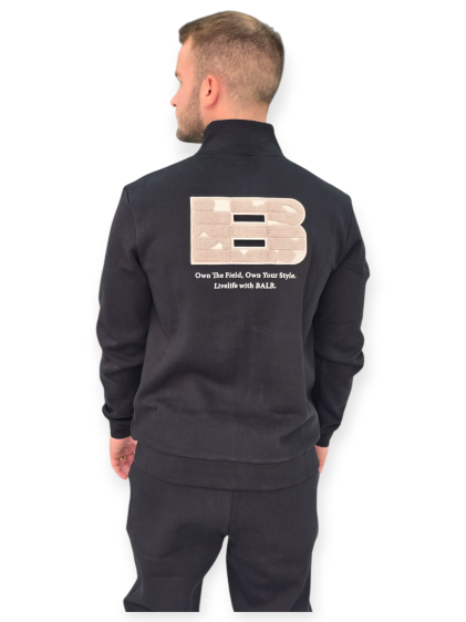 חולצה BALR KNIT COLLAR FULL ZIP TOP