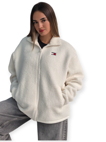 זקט TOMMY HILFIGER THROUGH BADGE TEDDY
