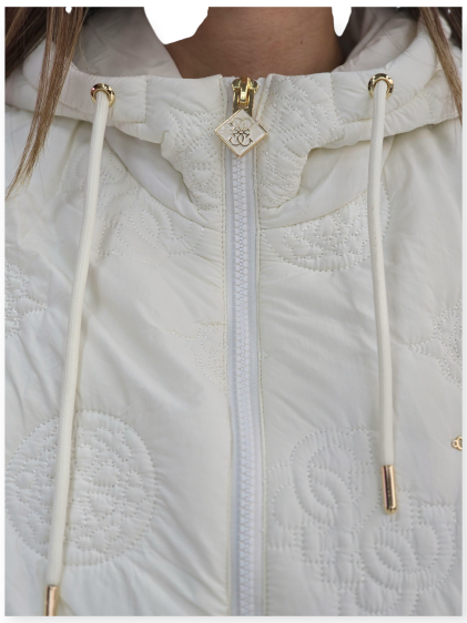 זקט GUESS HOODIE PUFFER JACKET