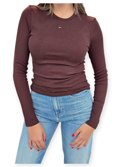 חולצה TOMMY HILFIGER SLIM LS RIB