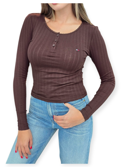 חולצה TOMMY HILFIGER SLIM RIB