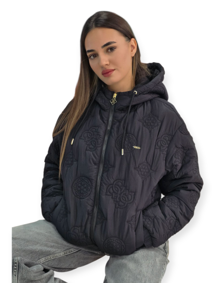 זקט GUESS HOODIE PUFFER JACKET