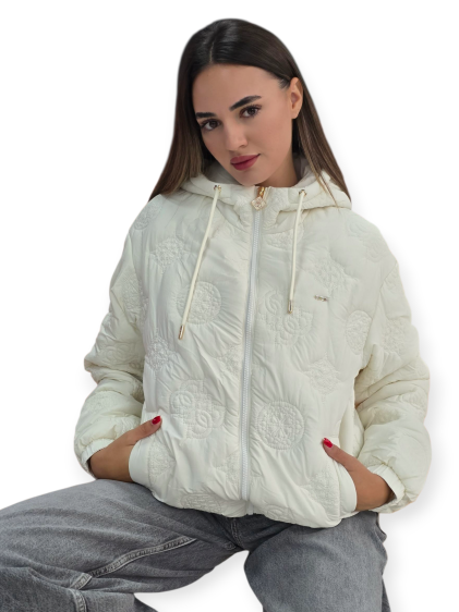 זקט GUESS HOODIE PUFFER JACKET