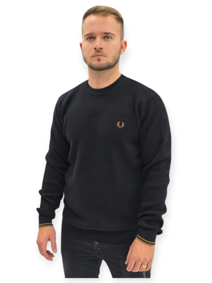 חולצה FRED PERRY WAFFLE STITCH JUMPER