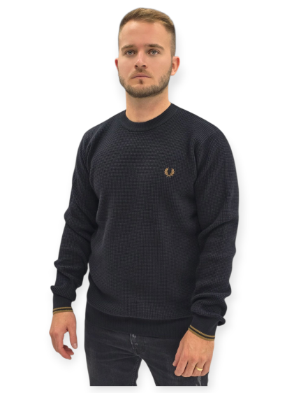 חולצה FRED PERRY WAFFLE STITCH JUMPER