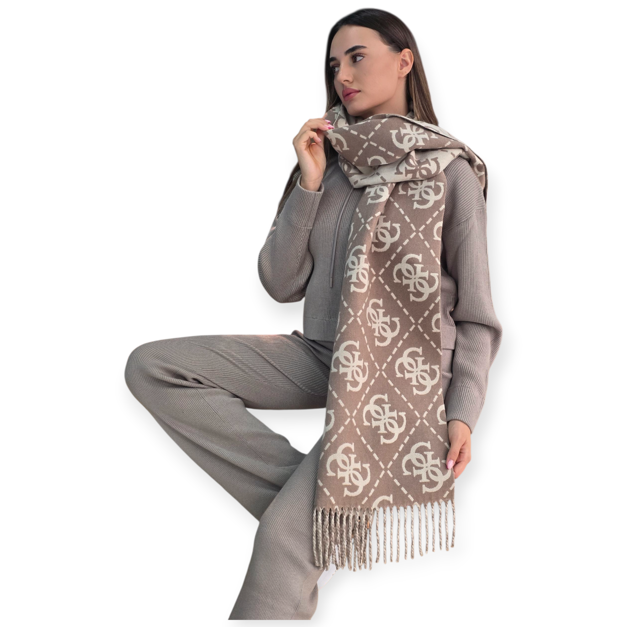 צעיף GUESS SCARF SWEATER