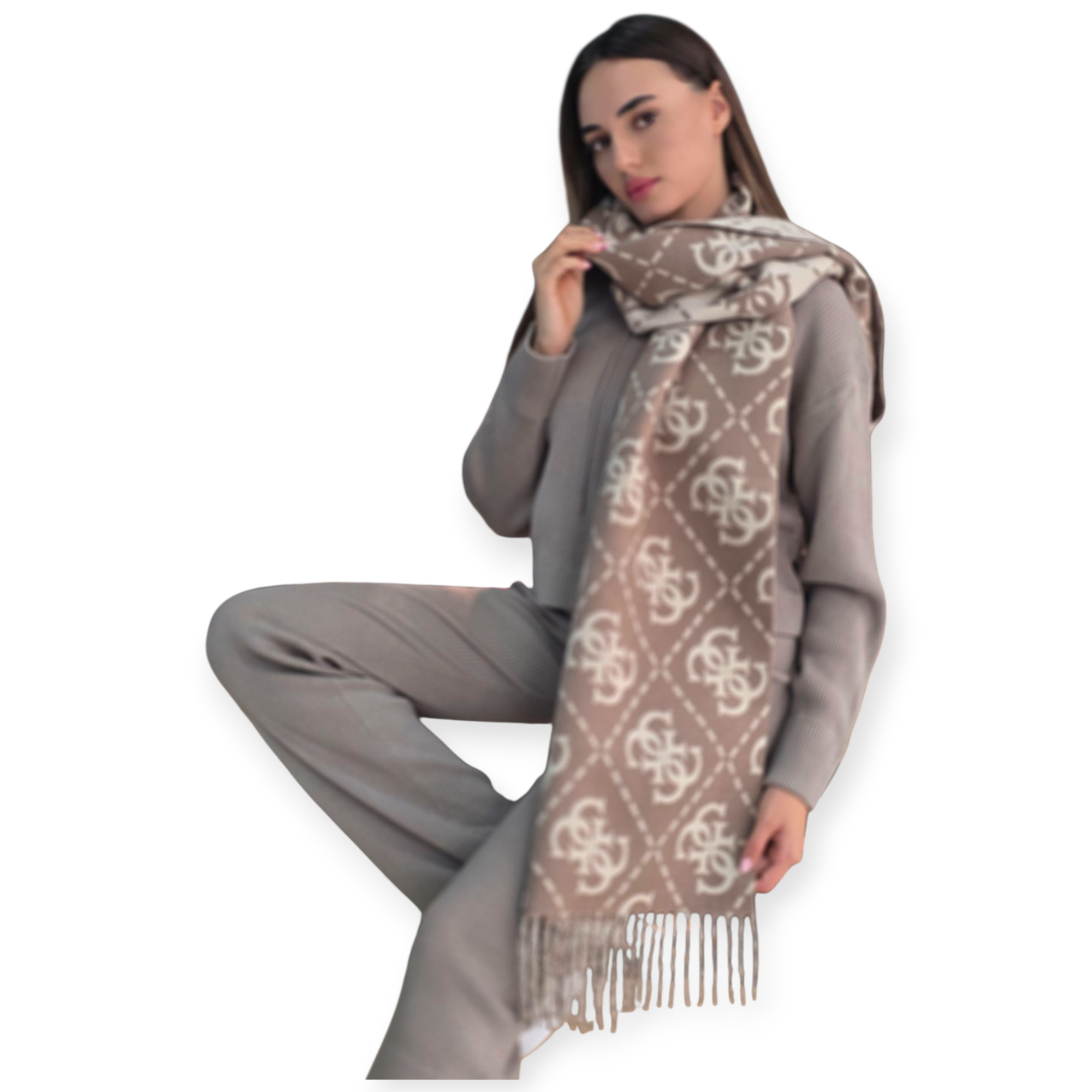 צעיף GUESS SCARF SWEATER