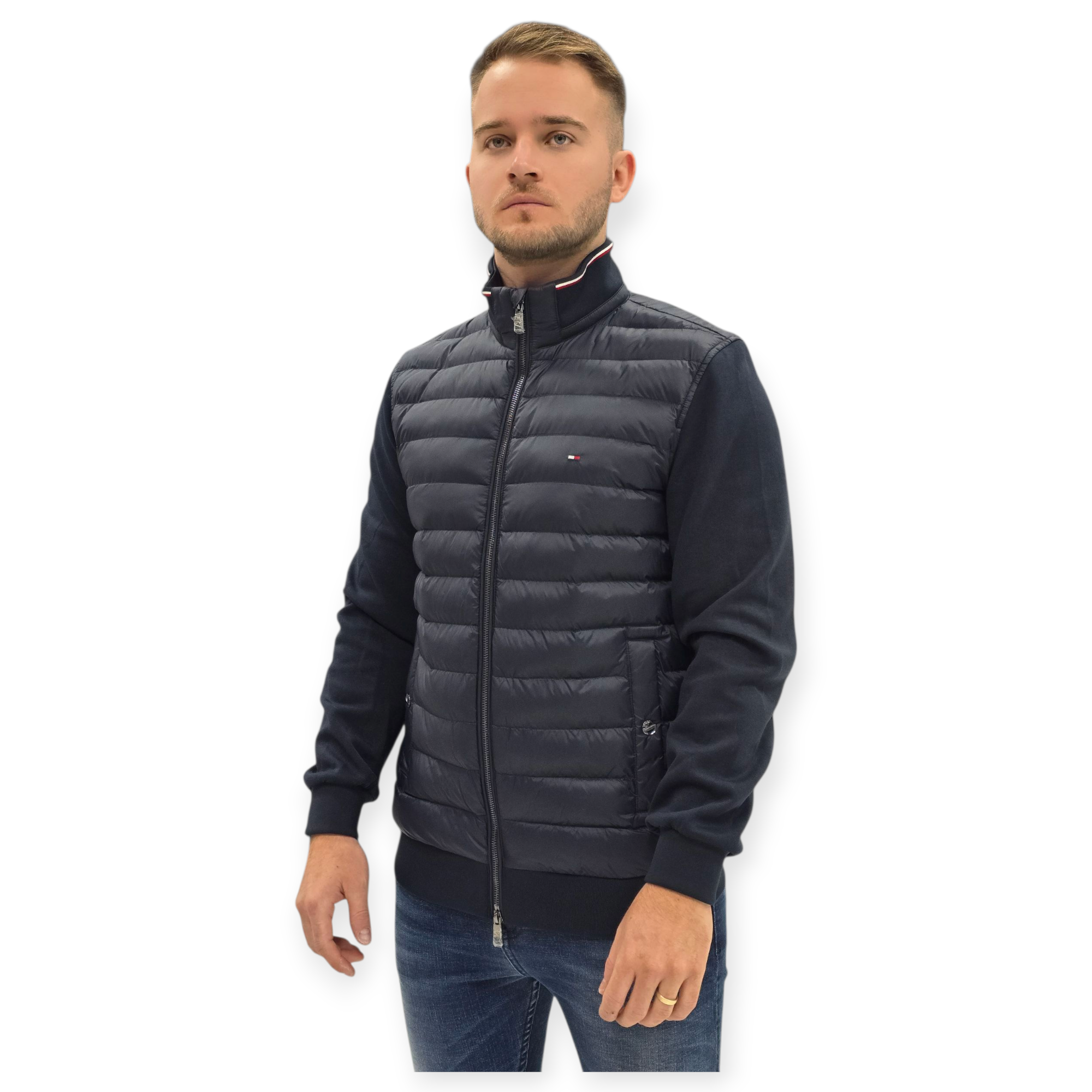 מעיל TOMMY HILFIGER MEDIA ESS STAND COLLAR