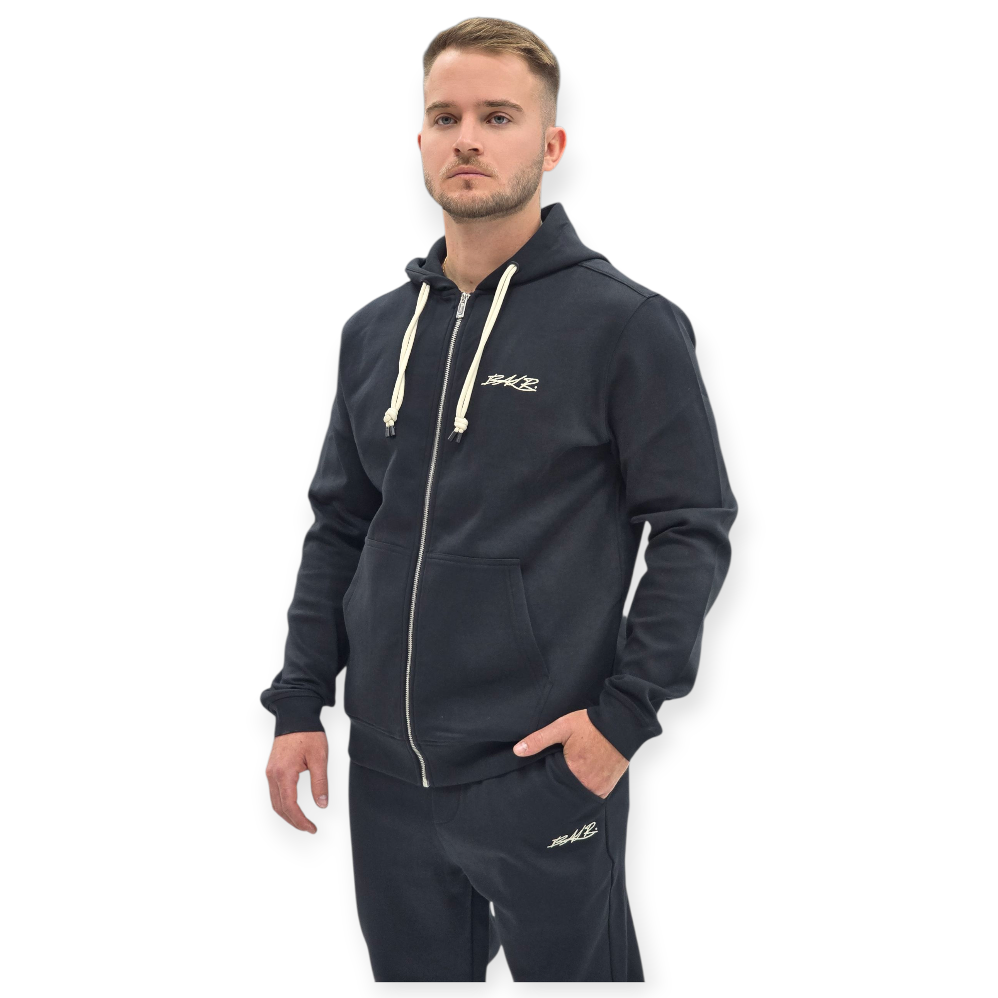 חולצה BALR HOODED FULL ZIP TOP