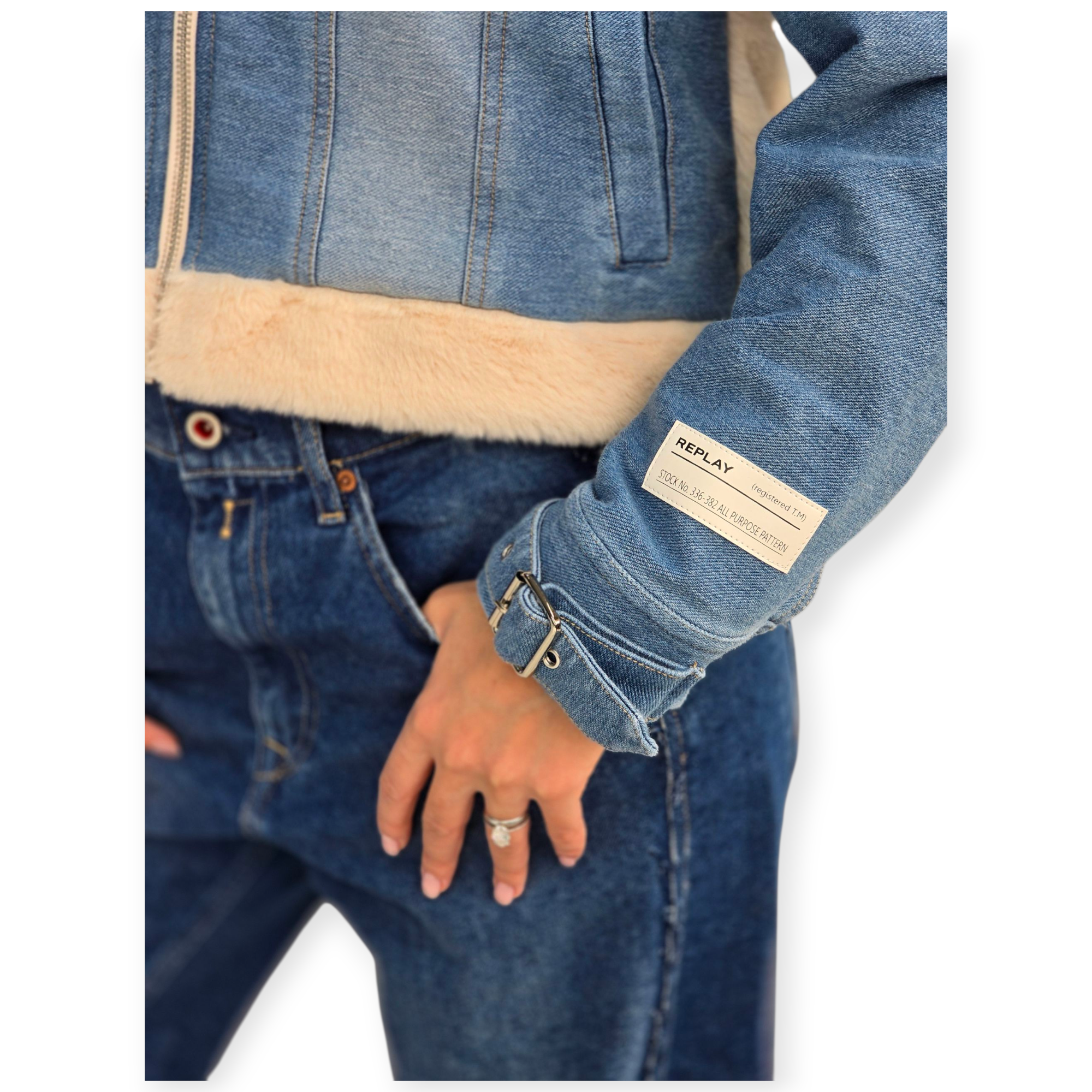 זקט גינס פרווה REPLAY JACKET