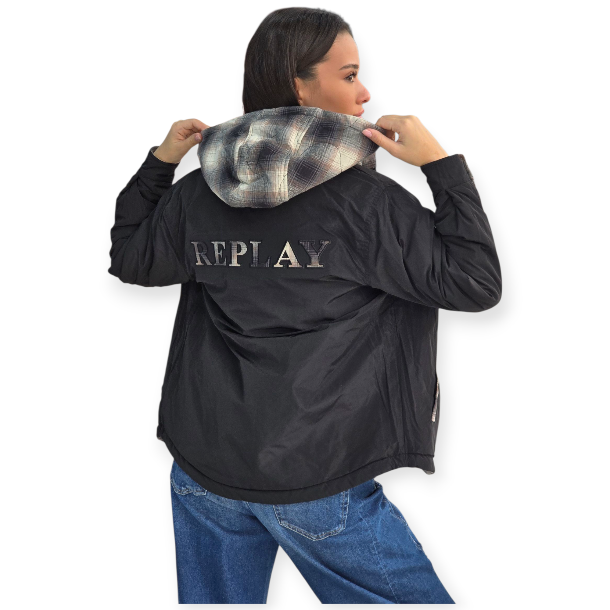 זקט דו צדדי REPLAY FLANEL JACKET