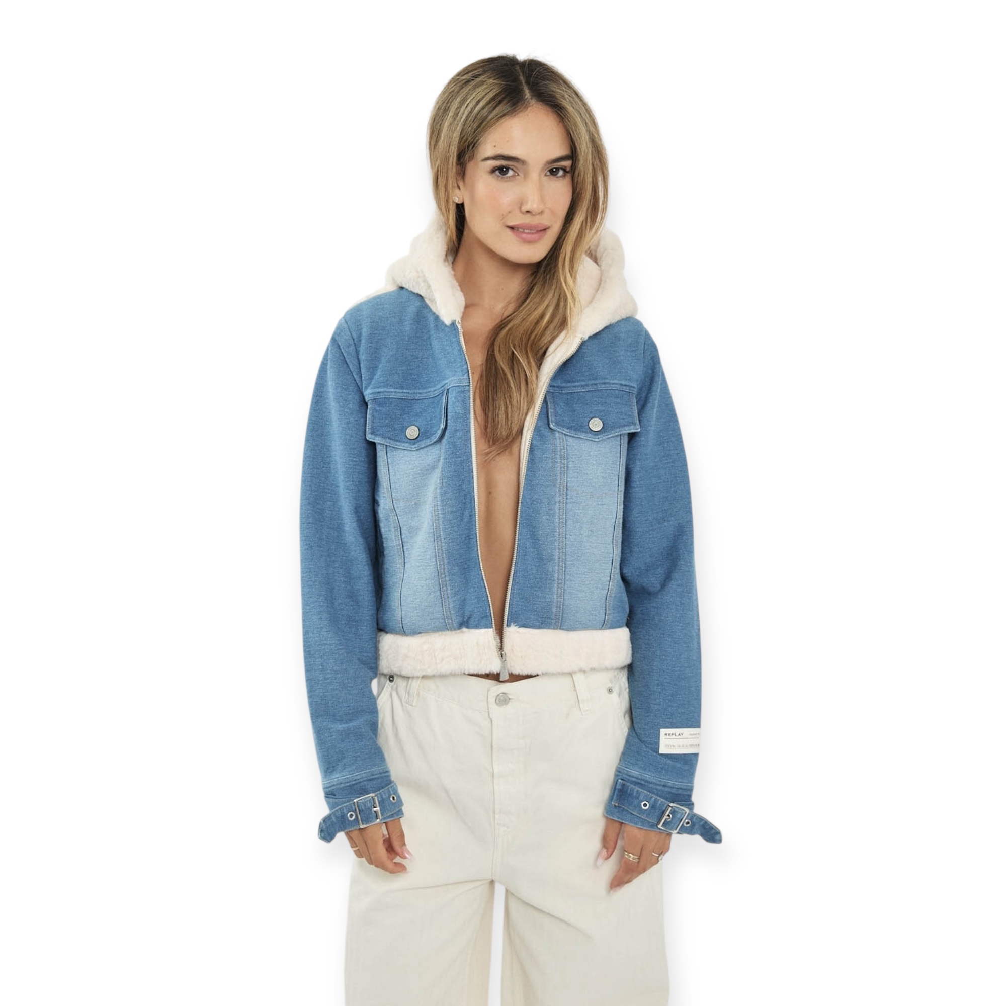 זקט גינס פרווה REPLAY JACKET